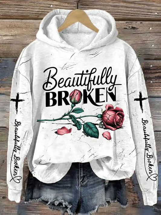 Women's Country Music Print Casual Hoodie