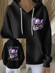 Women's Country Music Print Casual Hoodie