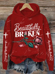 Women's Country Music Print Casual Hoodie