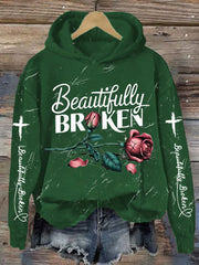 Women's Country Music Print Casual Hoodie