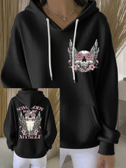 Women's Country Music Print Casual Hoodie