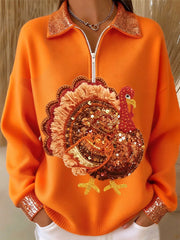 Women's Thanksgiving Turkey Sweatshirt
