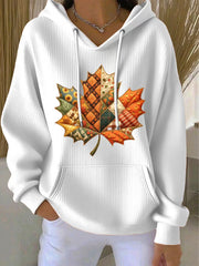 Women's Thanksgiving Print Casual Hoodie