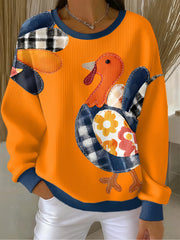 Women's Thanksgiving Print Casual Sweatshirt