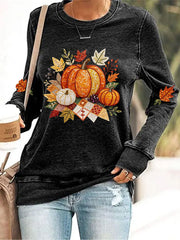 Women's Thanksgiving Print Sweatshirt