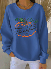 Women's Thanksgiving Print Casual Sweatshirt