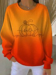 Women's Thanksgiving Print Casual Sweatshirt