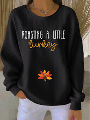 Women's Thanksgiving Print Casual Sweatshirt