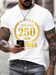 Men's 250th Anniversary America Print T-Shirt