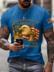 Men's United States of America 250th Anniversary Print T-Shirt