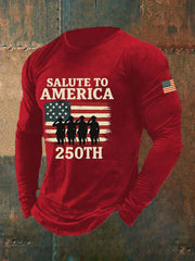 Men's 250 Years Printed Casual T-Shirt