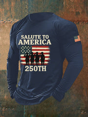 Men's 250 Years Printed Casual T-Shirt