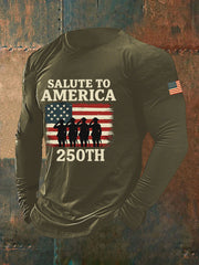Men's 250 Years Printed Casual T-Shirt