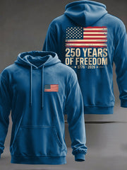 Men's 250 Years Printed Casual Hoodie