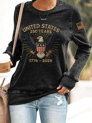 Women's 250th Anniversary Printed Casual Sweatshirt