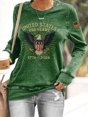 Women's 250th Anniversary Printed Casual Sweatshirt