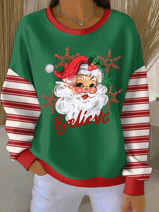 Women's Christmas Print Casual Sweatshirt