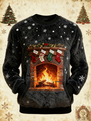 Men's Christmas Art Flannel Sweatshirt