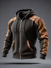 Men's Retro Textured Warm Outdoor Jacket