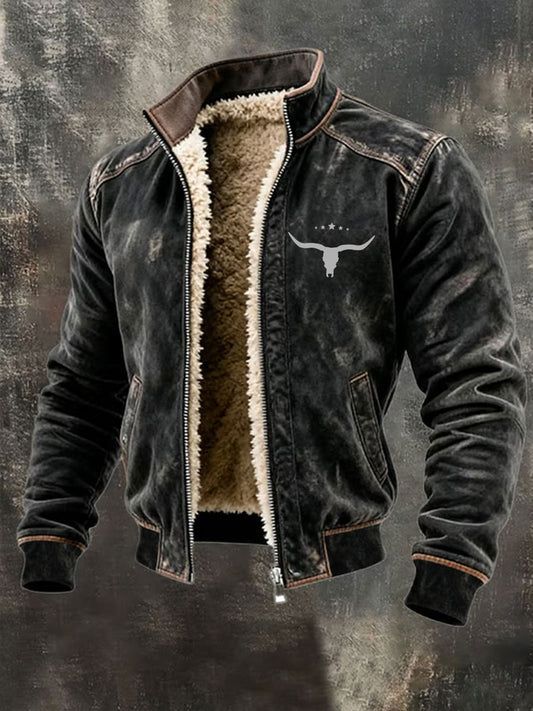 Men's Western Fleece-Lined Jacket
