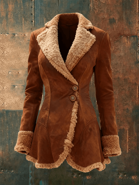 Women's Retro Plush Casual Jacket