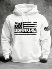 Men's Freedom Flag Hooded Sweatshirt