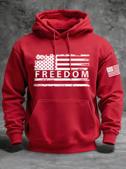 Men's Freedom Flag Hooded Sweatshirt
