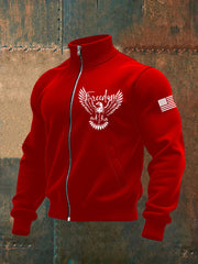 Men's Freedom Eagle Flag Zip-up Hoodie