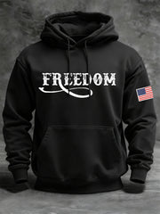 Men's Freedom Flag Hooded Sweatshirt