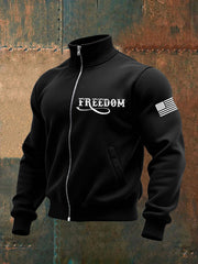 Men's Freedom Flag Zip-up Hoodie