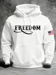 Men's Freedom Flag Hooded Sweatshirt