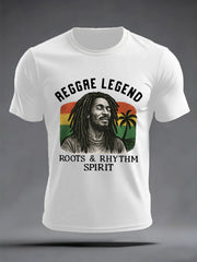 Men's Reggae Legend Jimmy Cliff Print Commemorative Tee