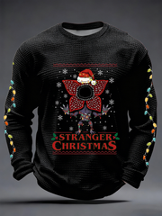 Men's Stranger Christmas Waffle Long Sleeve T-Shirt