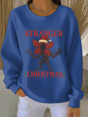 Women's Stranger Things Print Casual Sweatshirt