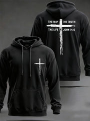 Men's Jesus The Way The Truth The Life Casual Hoodie