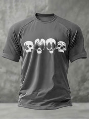 Men's Rock Print Short Sleeves T-shirt