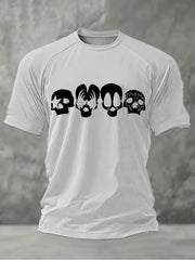 Men's Rock Print Short Sleeves T-shirt