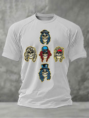 Men's Rock Print Short Sleeves T-shirt