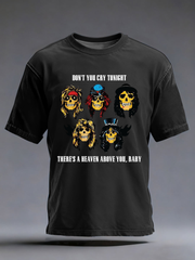 Men's Rock Print Short Sleeves T-shirt