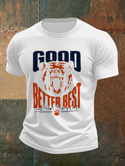 Men's Good Better Best Print Gift For Football Fans Gameday Casual Tee