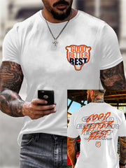 Men's Good Better Best Print Gift For Football Fans Gameday Casual Tee