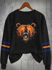 Women's Football Fans Lovers Gameday Casual Sweatshirt