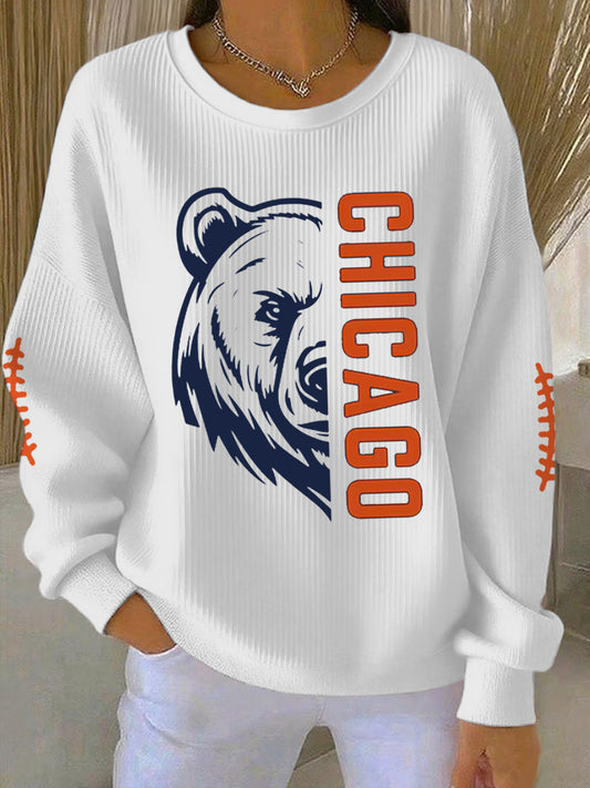 Women's Football Fans Lovers Gameday Casual Sweatshirt
