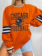 Women's Football Fans Lovers Gameday Casual Sweatshirt