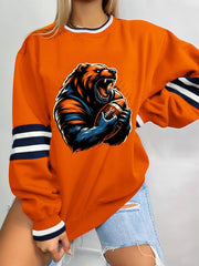 Women's Football Fans Lovers Gameday Casual Sweatshirt