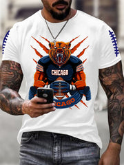 Men's Football Fans Lovers Gameday Casual Tee