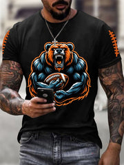 Men's Football Fans Lovers Gameday Casual Tee
