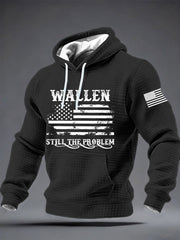 Men's Still The Problem Checkered Cotton Hoodie
