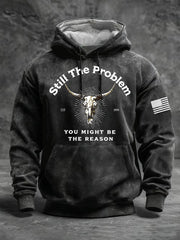 Men's Still The Problem Oversized Drop-Shoulder Hoodie With Pockets