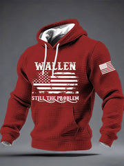 Men's Still The Problem Checkered Cotton Hoodie